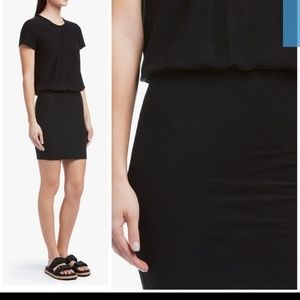 James Perse crew neck short sleeve blouson dress